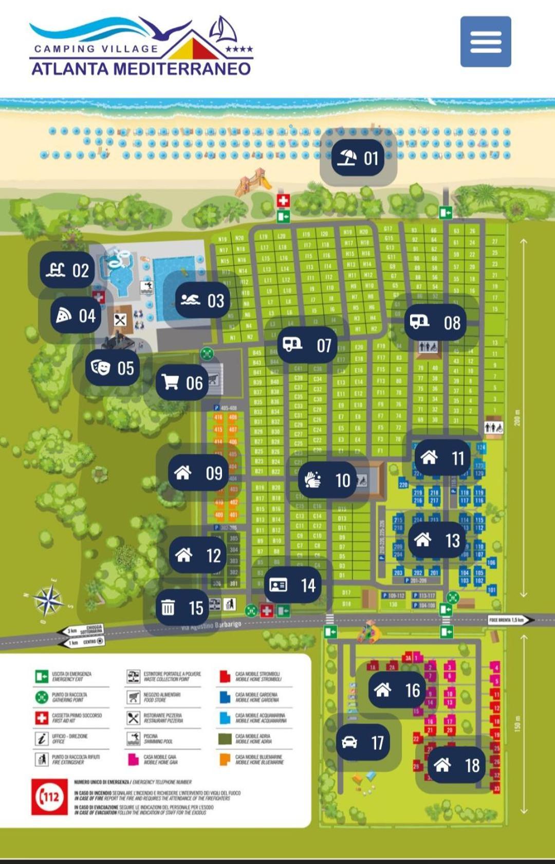 Camping Atlanta & Mediterraneo Family Village Sottomarina Zewnętrze zdjęcie